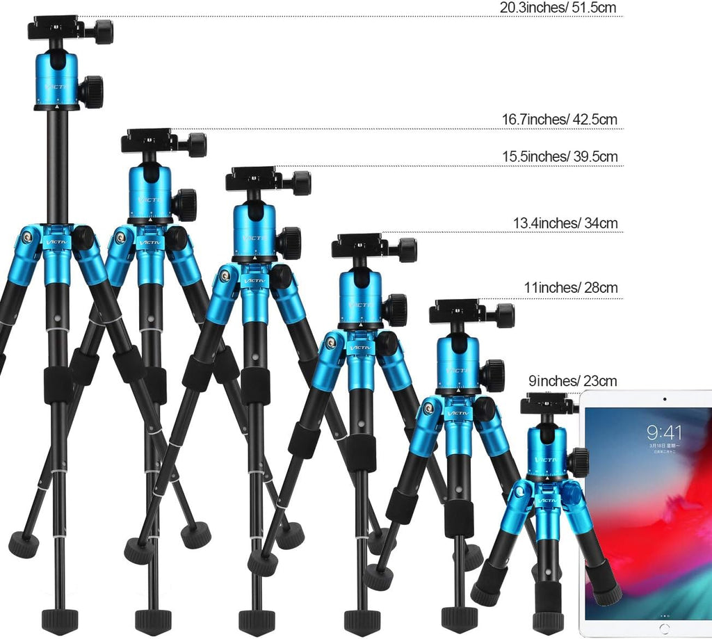 20inch Aluminum Tabletop Tripod with 360 Degree Ball Head, Pack of 2 G643