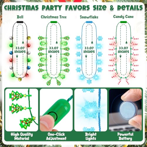 Christmas Light Up Necklace H134