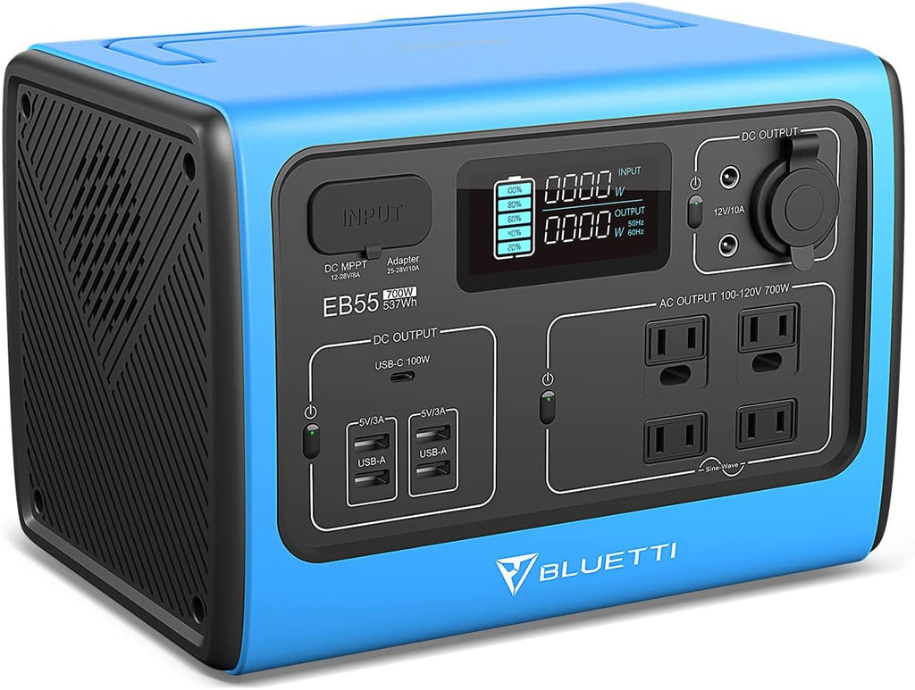 Portable Power Station 700W 537Wh LiFePO4 Battery Pack Solar Generator P3242