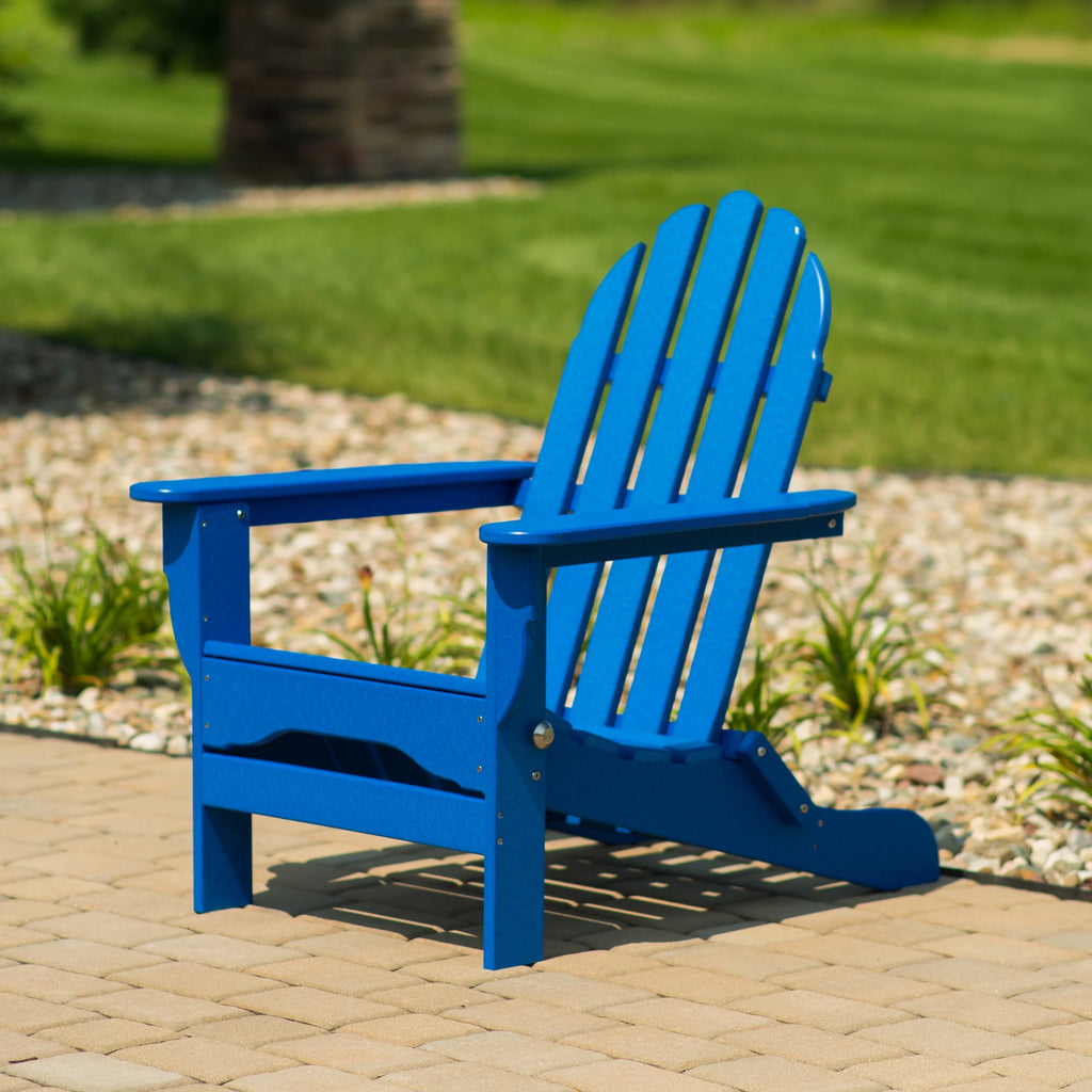 16-Pc Folding Adirondack Chair Set with Ottomans and Side Tables M2967