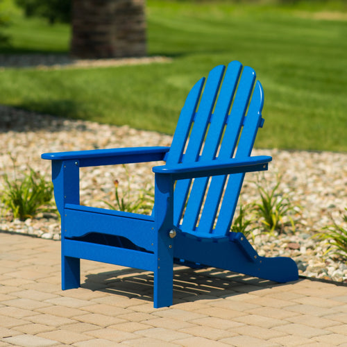 16-Pc Folding Adirondack Chair Set with Ottomans and Side Tables M2967