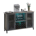 Wine Bar Cabinet with Storage and Wine Rack M327773