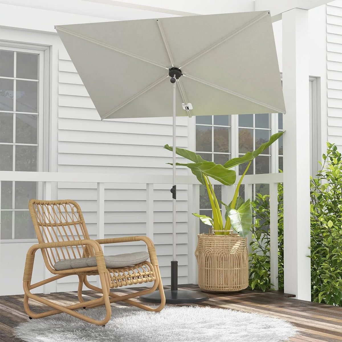 9-Ft Aluminum Patio Umbrella with Tilt & Crank K34453