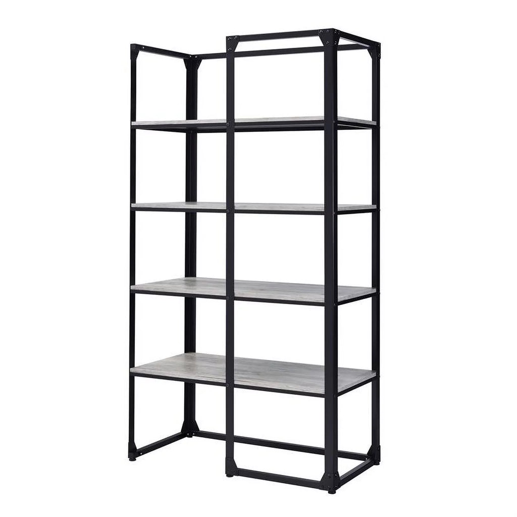 Industrial Metal 4-Shelf Bookcase N3358