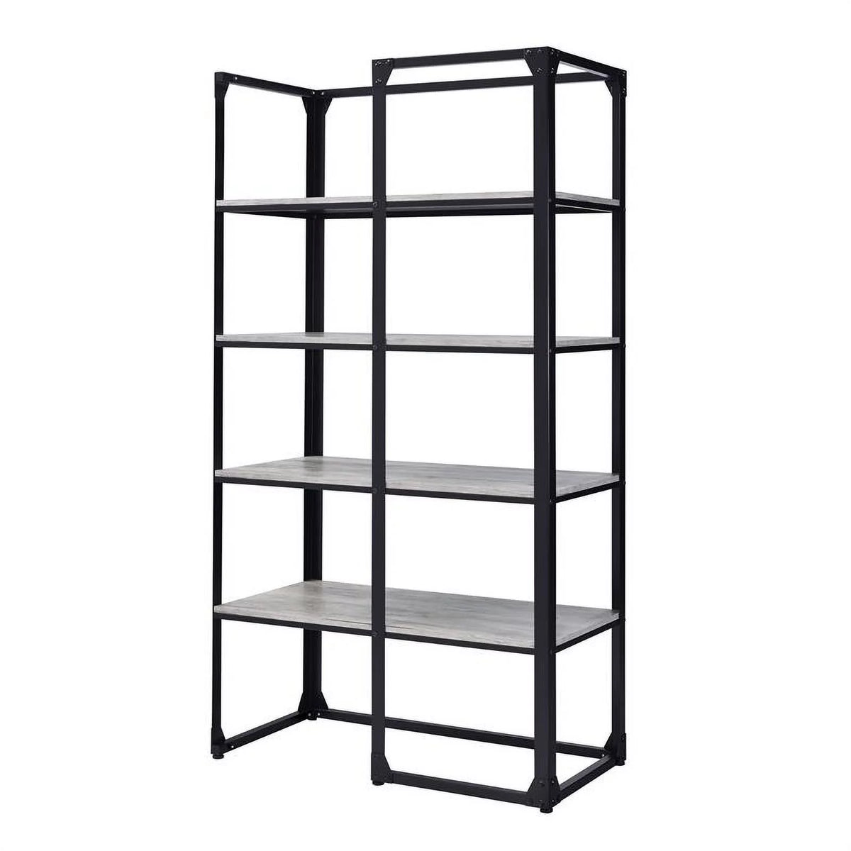 Industrial Metal 4-Shelf Bookcase N3358