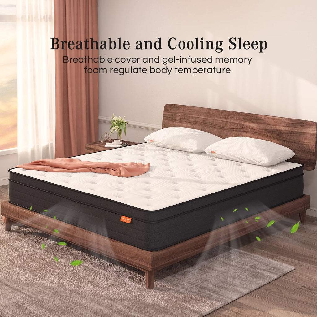 King Size Medium Firm Memory Foam Hybrid Mattress V578541