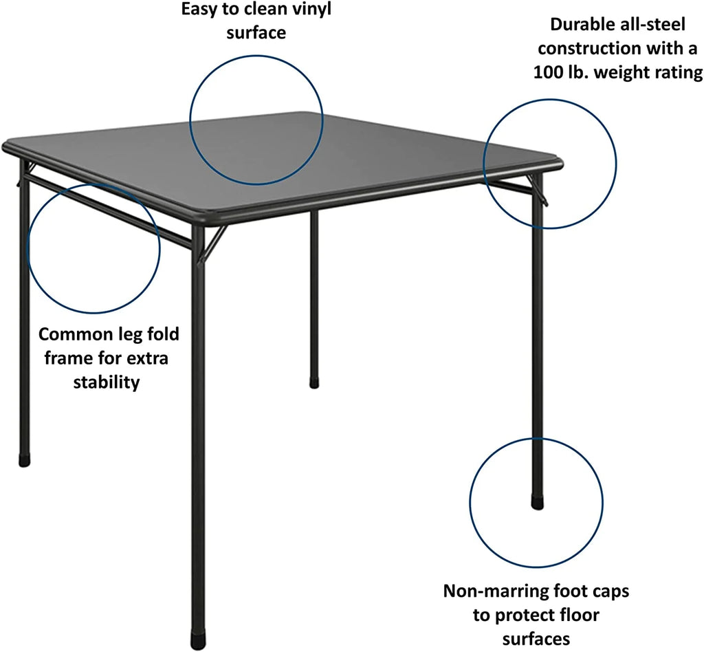 5-Piece Black Table & Chair Dining Set D4944
