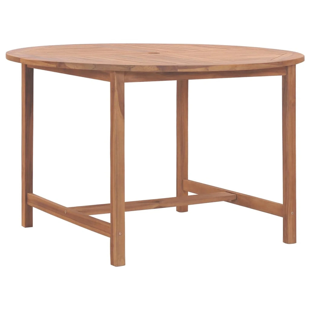 Teak Wood Patio Table with Umbrella Hole U572596