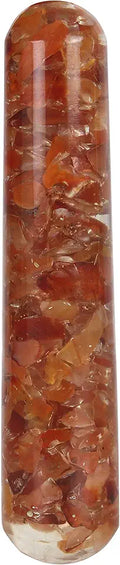 Red Carnelian Gemstone Smooth Massage Wand K4645