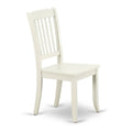 Linen White Slatted Chairs Set of 2 J636