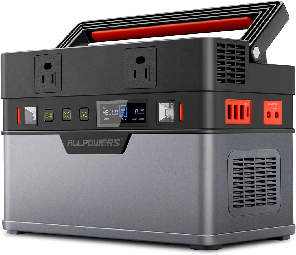 Portable Power Station 500W with 100W Foldable Solar Panel N4076