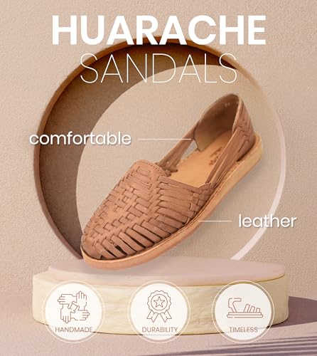 Leather Huarache Handmade Mexican Sandals P5313