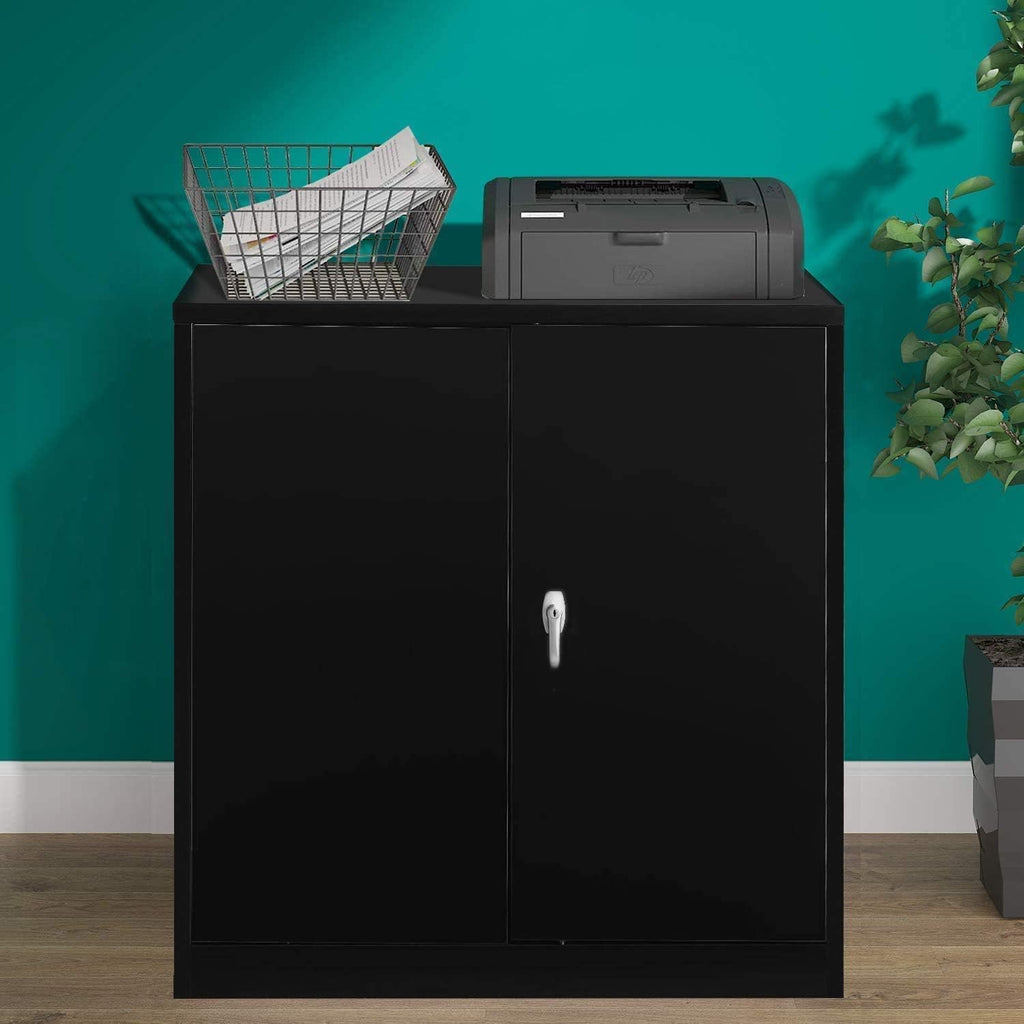 Lockable Steel Storage Cabinet with 2 Adjustable Shelves G5888