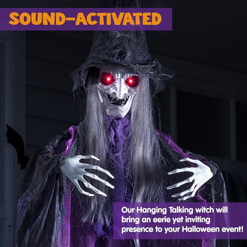 72” Hanging Witch Halloween Decoration E8381