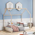Full Size Wood House Bed for Kids J75812