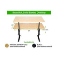 Natural Bamboo Dual Motor Adjustable Computer Desk G919