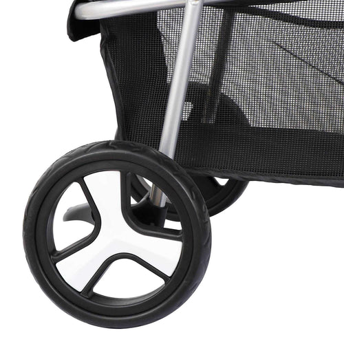 3 Wheel Foldable Pet Stroller with Storage Basket W3658