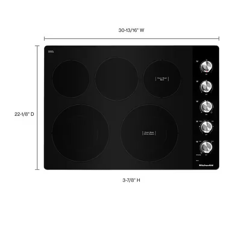 30 in. Electric Cooktop with 5 Elements Y32217