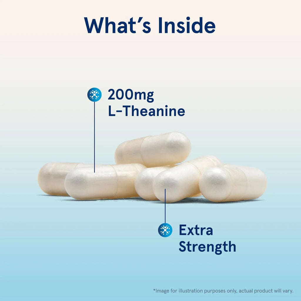 Extra Strength Theanine 200 mg 60 Veggie Capsules R84649