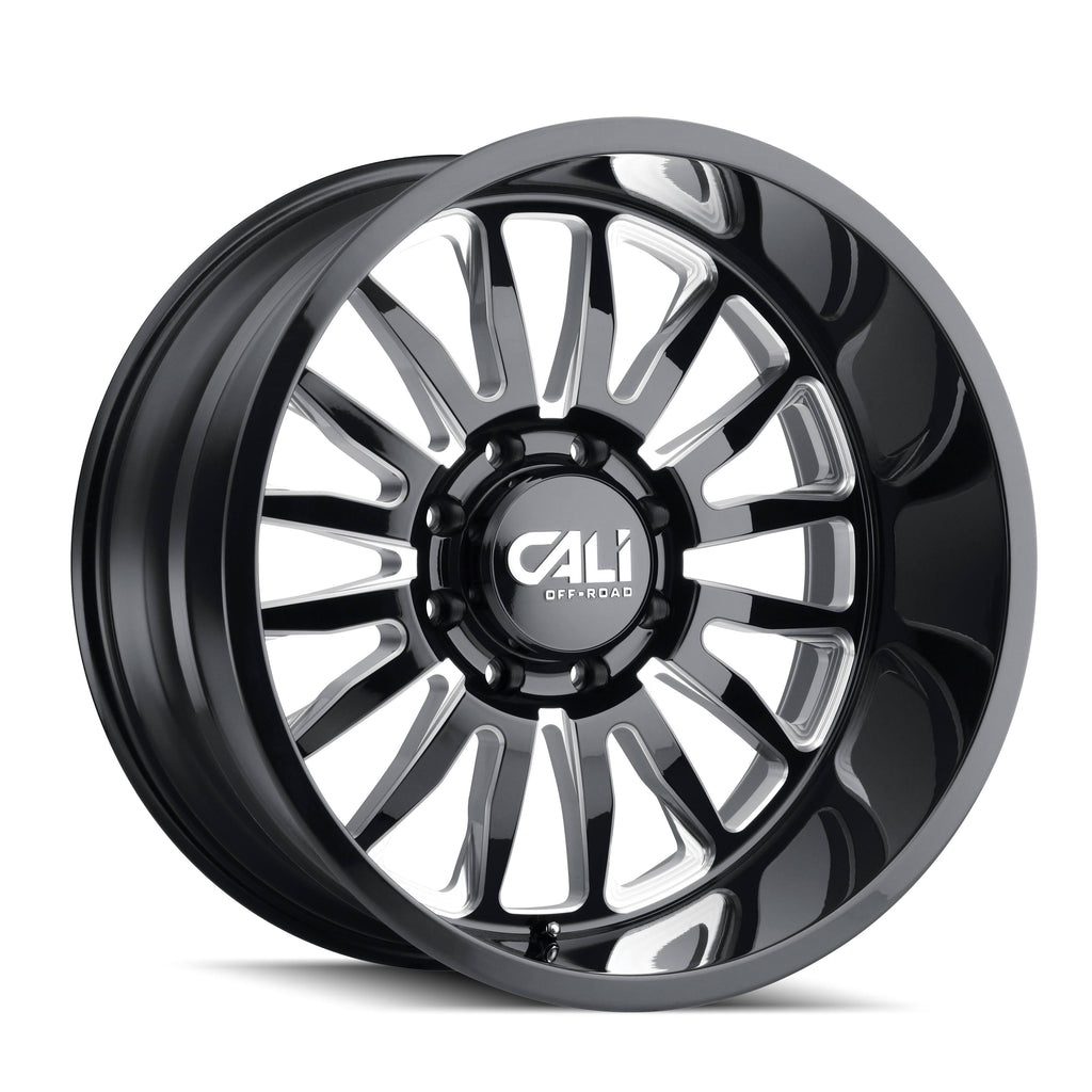 24x14 Gloss Black Milled Spokes Wheel O413480