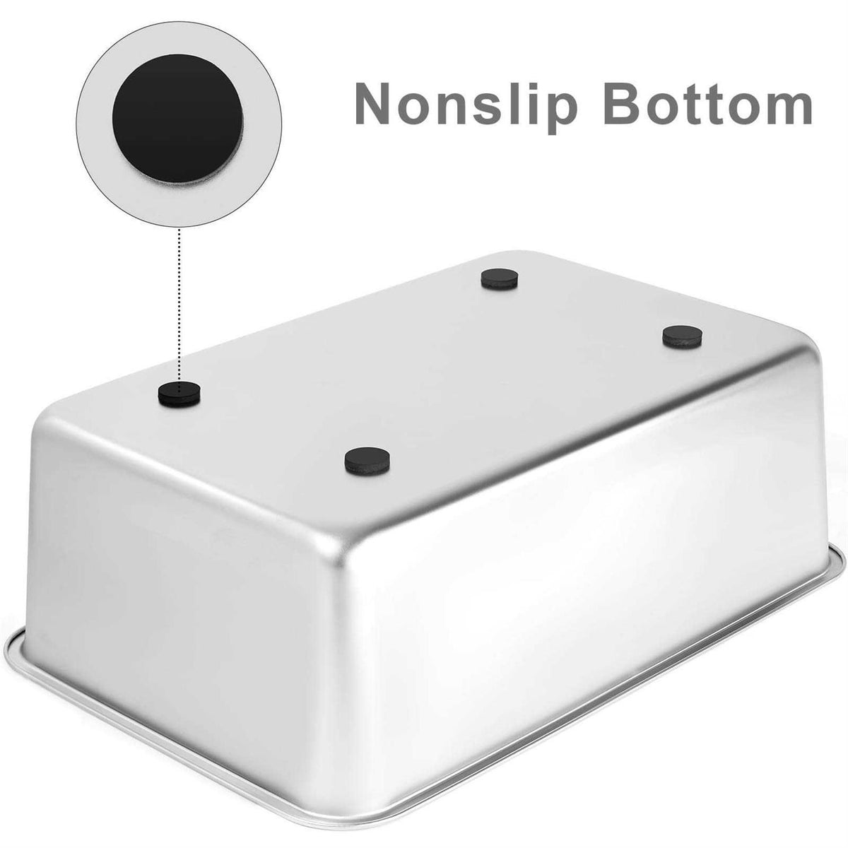Stainless Steel Litter Box with 8in High Sides N209383