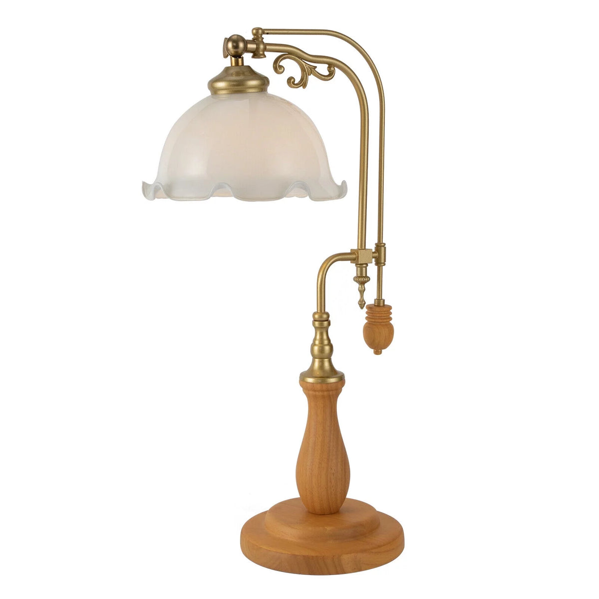 Bedside Table Lamp Glass Desk Reading Light N22727