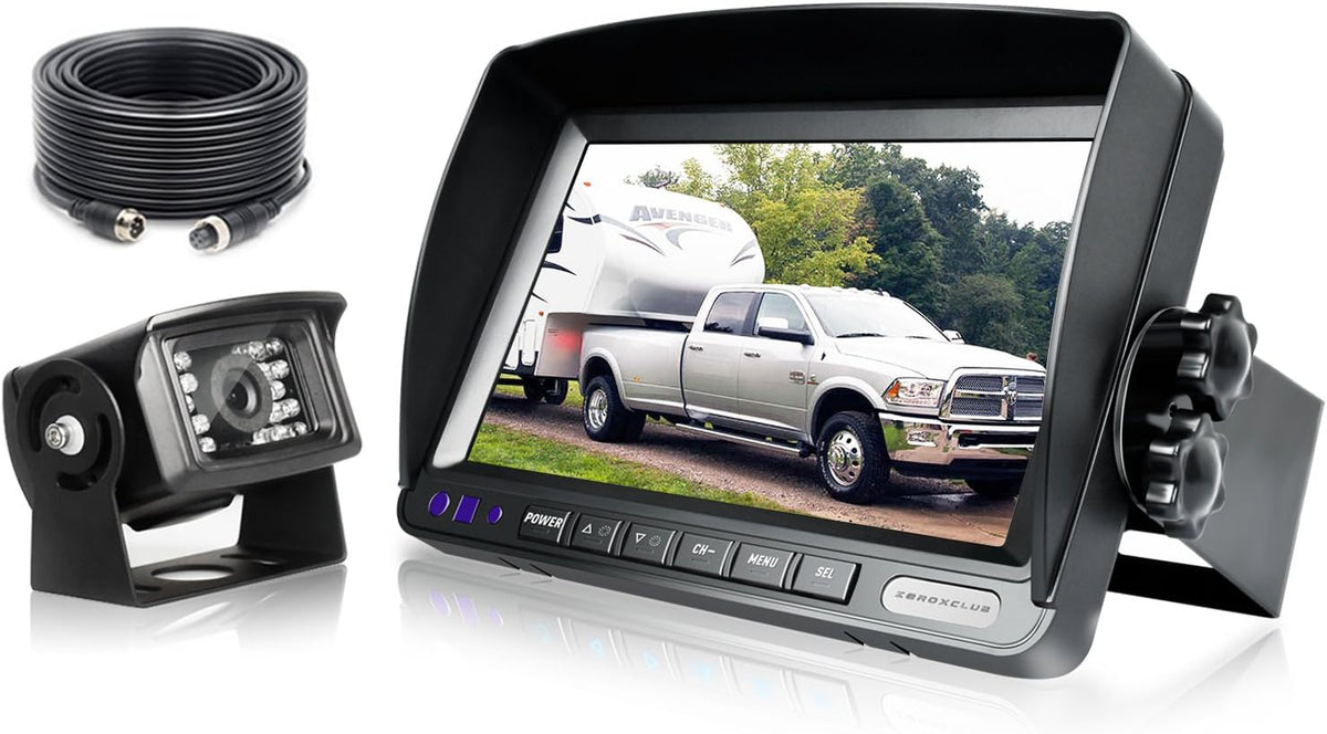 HD Wired Backup Camera System Kit with 7'' LCD Monitor I859