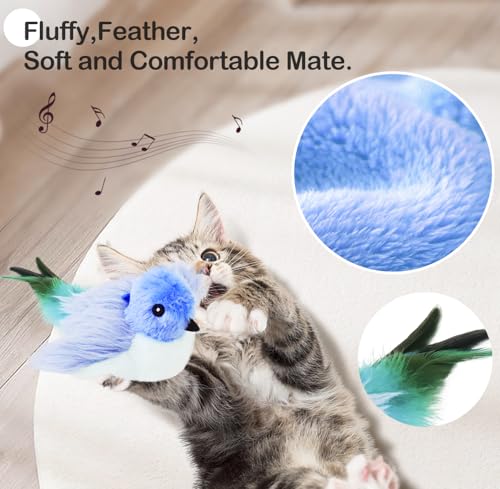 Blue Rechargeable Interactive Cat Toy with Catnip J925112