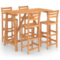 5 Piece Acacia Wood Patio Bar Set O952