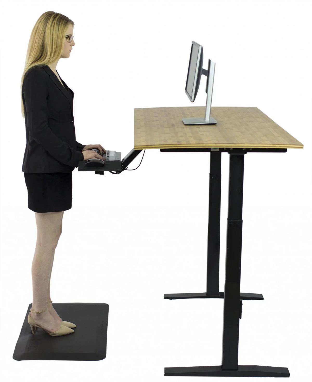 Natural Bamboo Dual Motor Adjustable Computer Desk G919