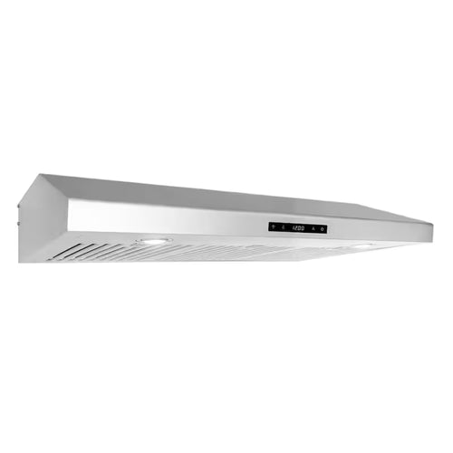 36 in. 500 CFM Ducted Under Cabinet Range Hood with Digital Touch Display and LED Lights in Stainless Steel B81846