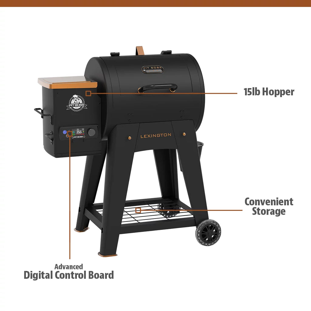 500 Sq in Wood Fired Pellet Grill and Smoker I992