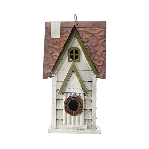 Hanging Distressed Wooden Birdhouse C2481