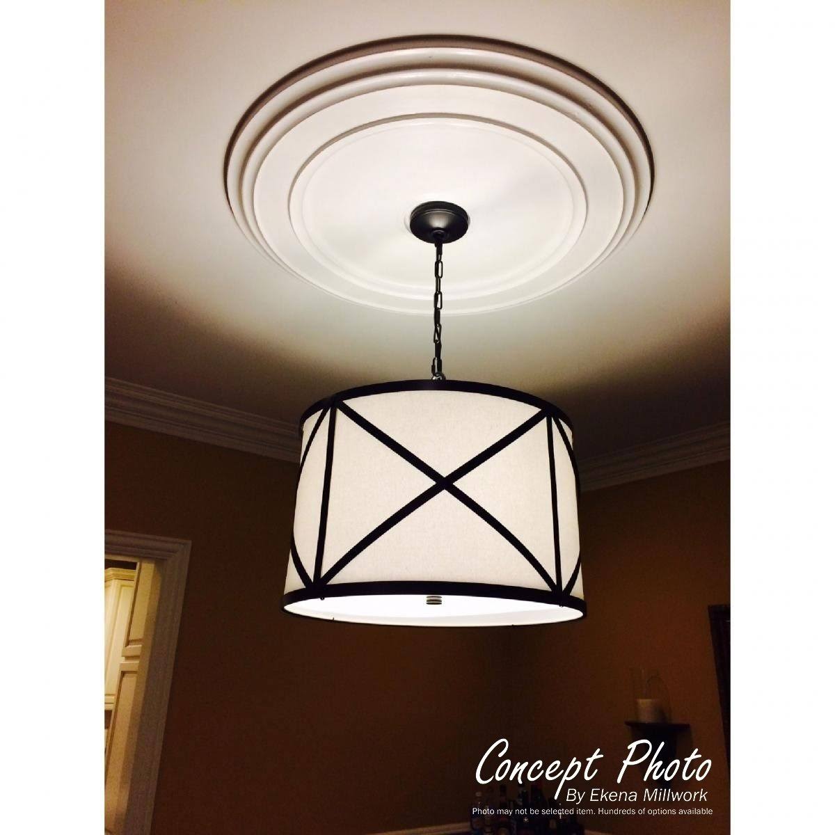 Hand-Painted Deco Ceiling Medallion J80777