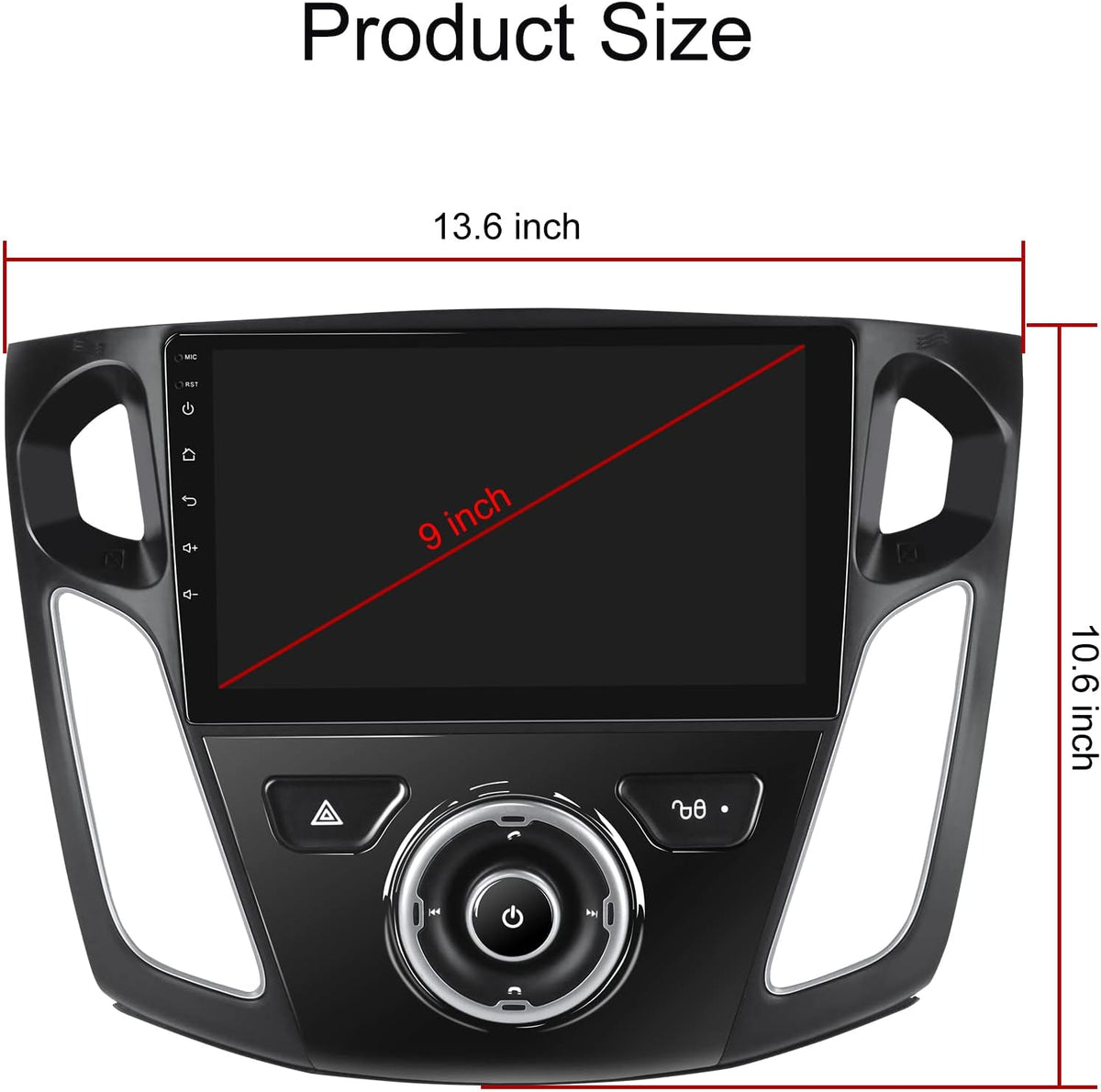 Android 10 Car Radio 9 inch IPS Touch Screen CarPlay Bluetooth N343