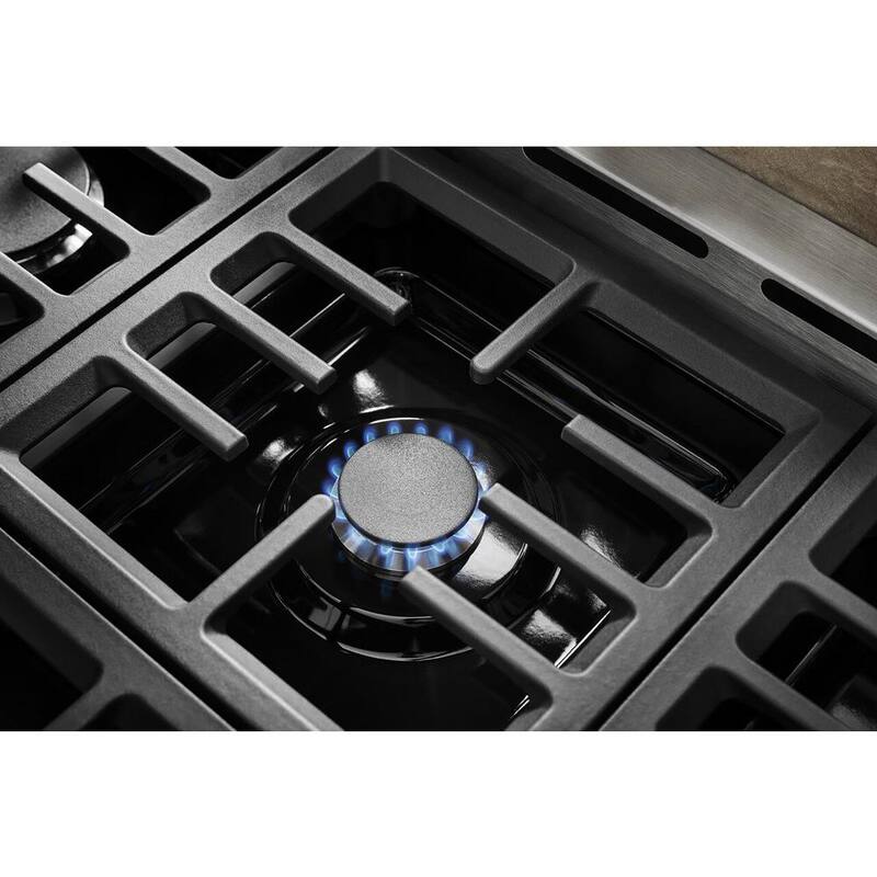 6.3 cu. ft. Smart Double Oven Gas Range with Griddle in Stainless Steel H21584