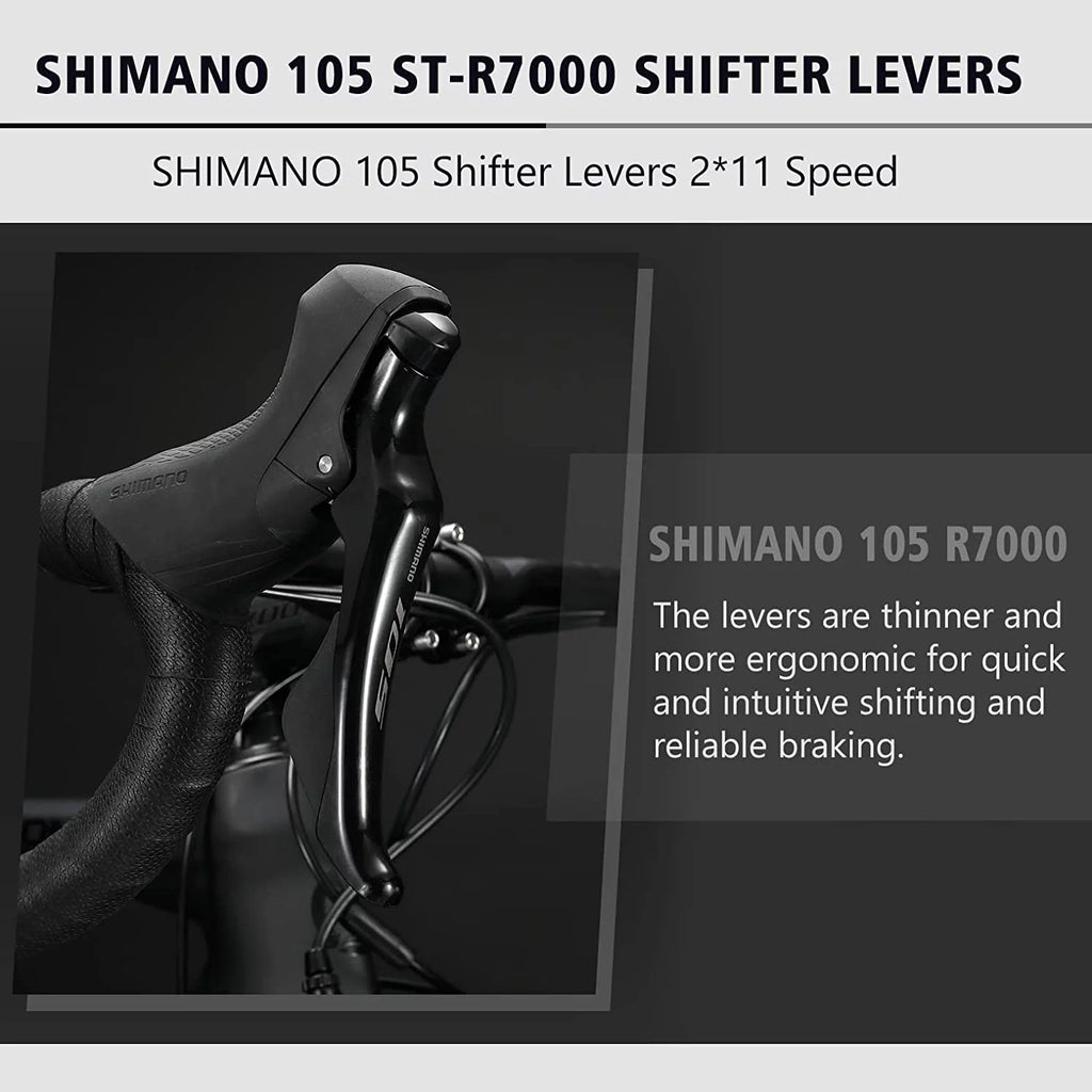 Carbon Fiber 700C Road Bike 22 Speed U3861