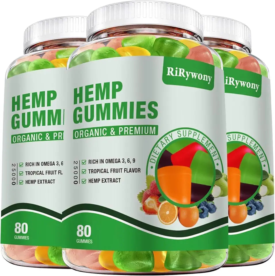 Organic Hemp Gummies 240 Counts Vegan V593