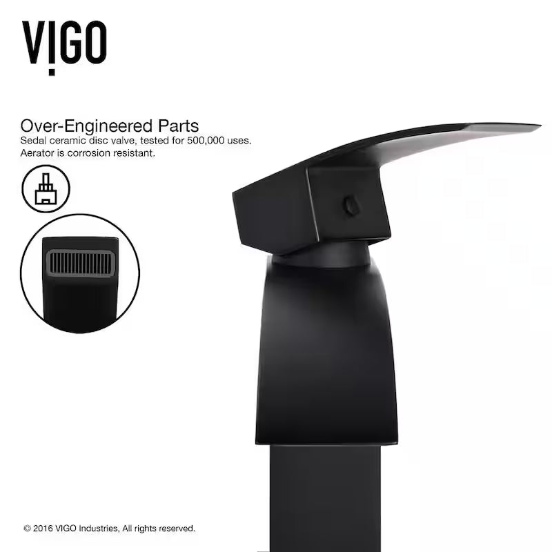 Single Handle Bathroom Faucet Matte Black K59123