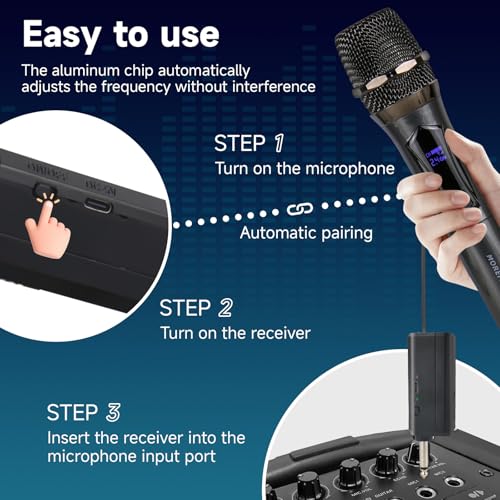 Wireless Karaoke Microphone Rechargeable Handheld D671