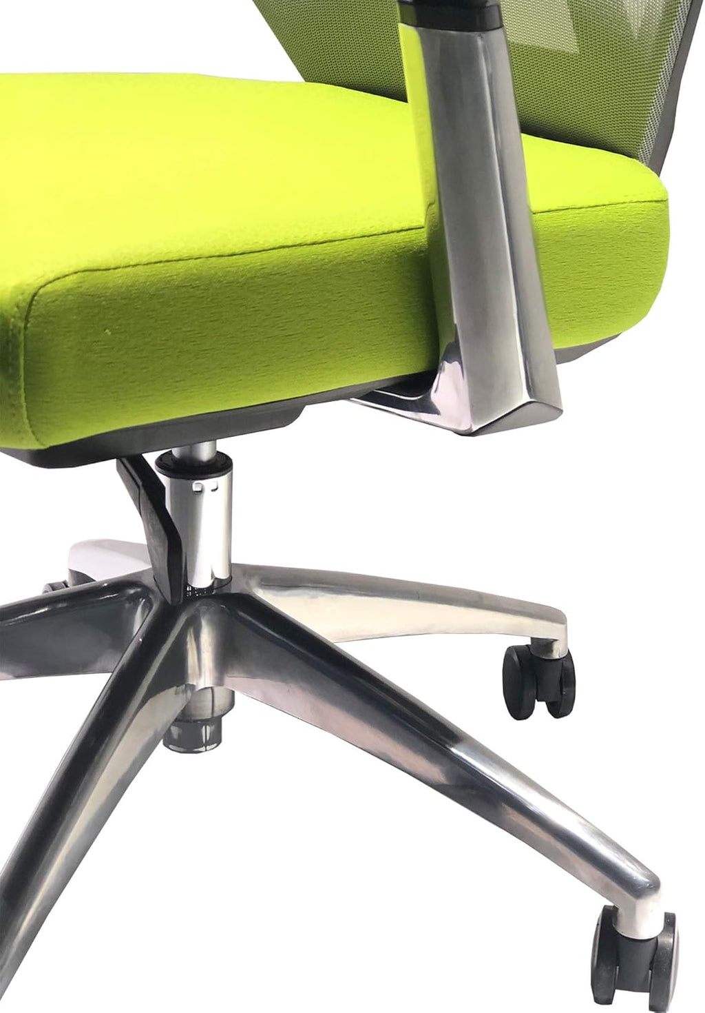 Green and Gray Ergonomic Office Swivel Chair with Padded Seat V556349