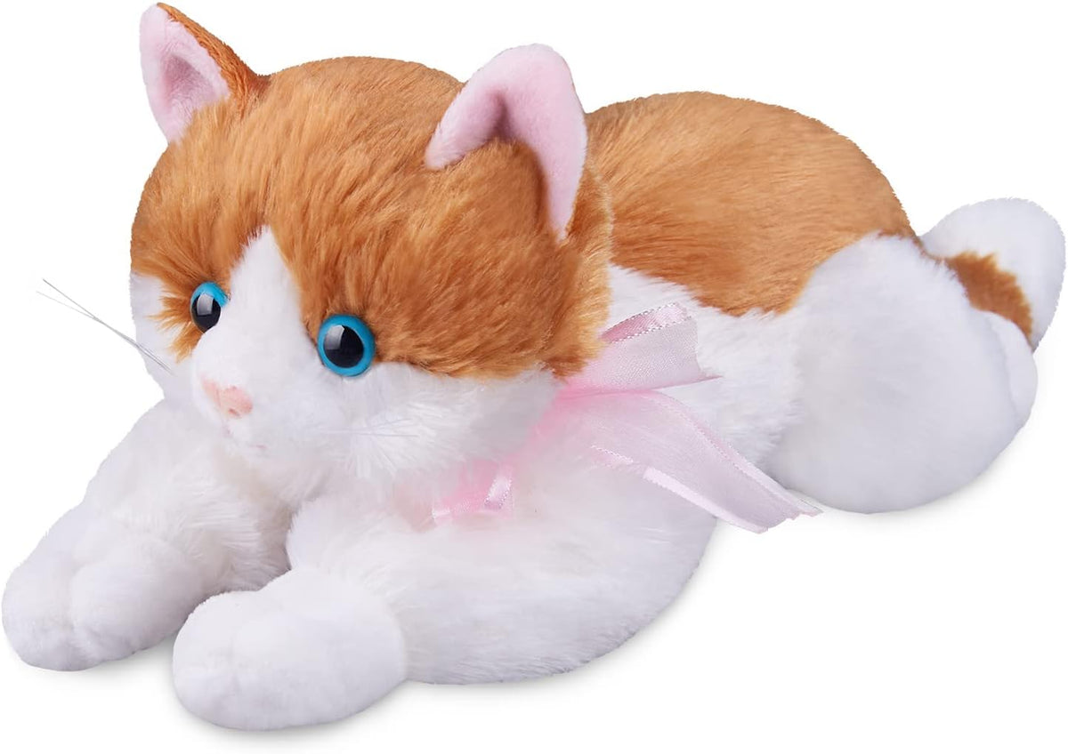 Yellow Stuffed Animal Cat Plush Toy S25695