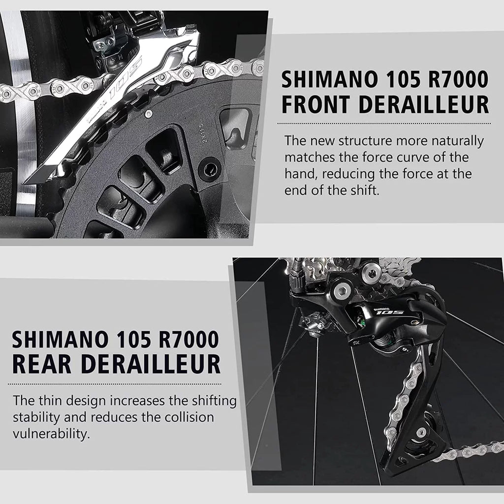 Carbon Fiber 700C Road Bike 22 Speed U3861