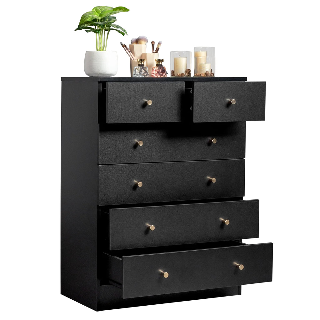 White 7 Drawer Wood Dresser Y203176