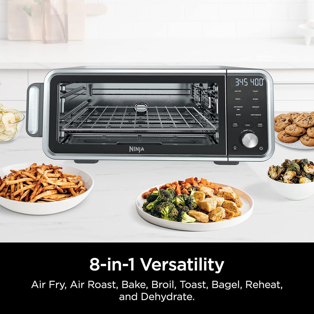8-in-1 Digital Air Fry Oven with Air Fry Basket, Wire Rack & Crumb Tray, Silver S231