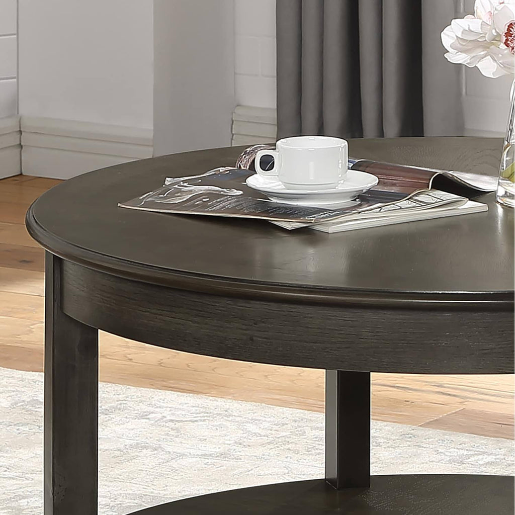 Grey 36-Inch Round Coffee Table I60250