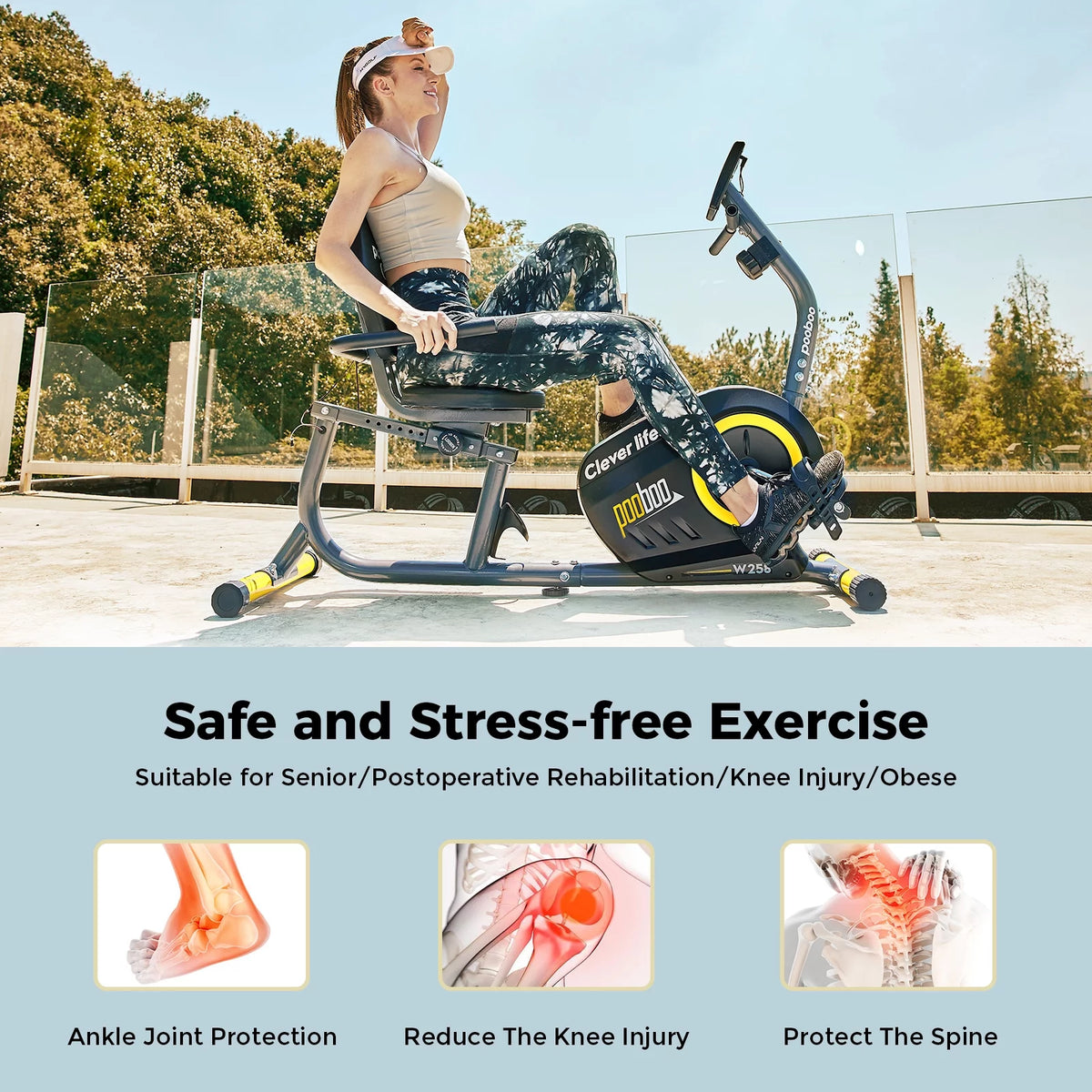 Recumbent Exercise Bike Magnetic Resistance T93340