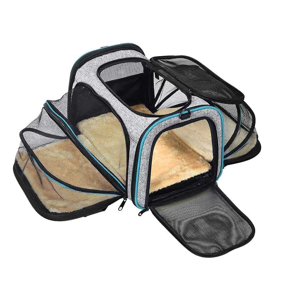Airline Approved Expandable Foldable Soft-Sided Pet Carrier Q77822