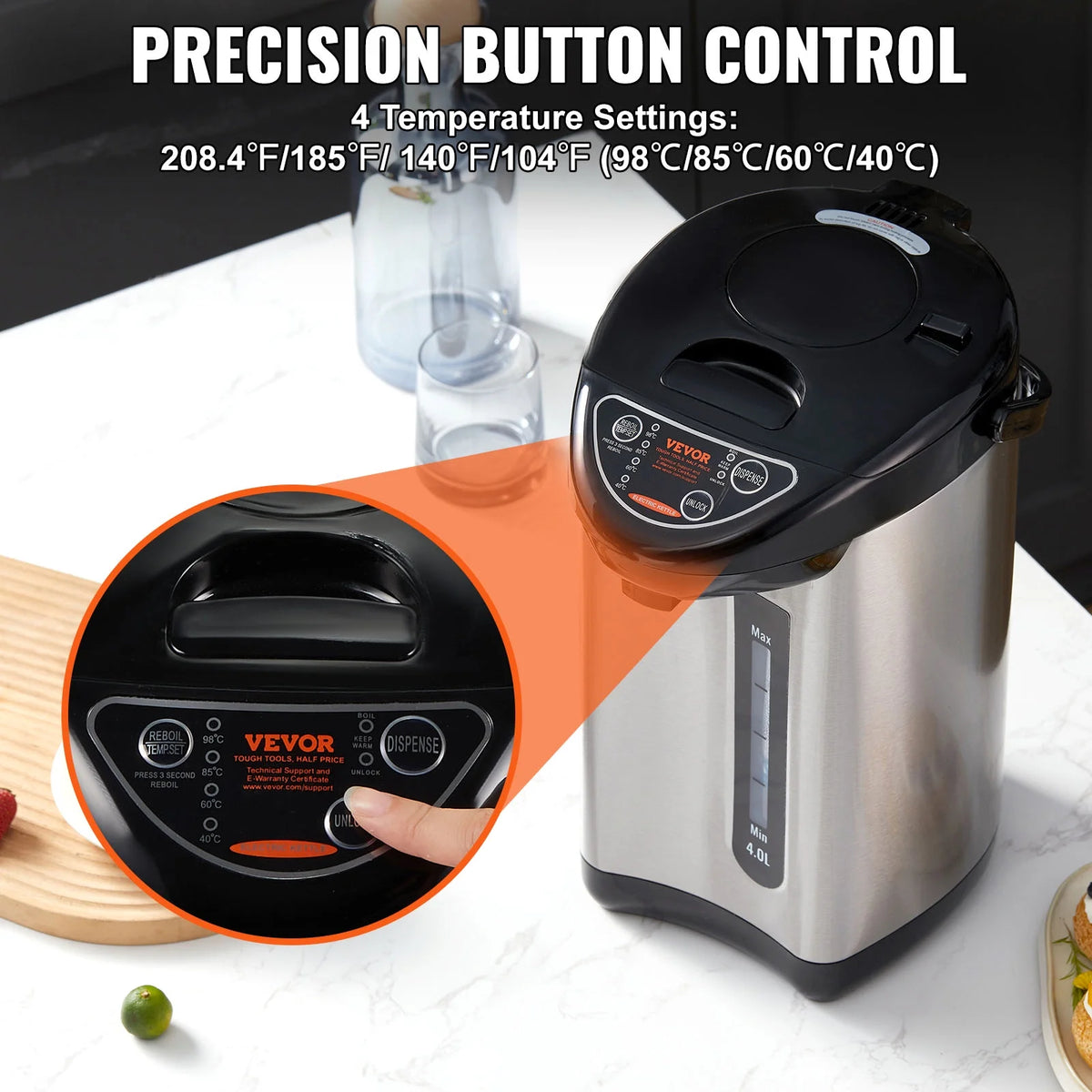 3L Electric Countertop Hot Water Dispenser O7330