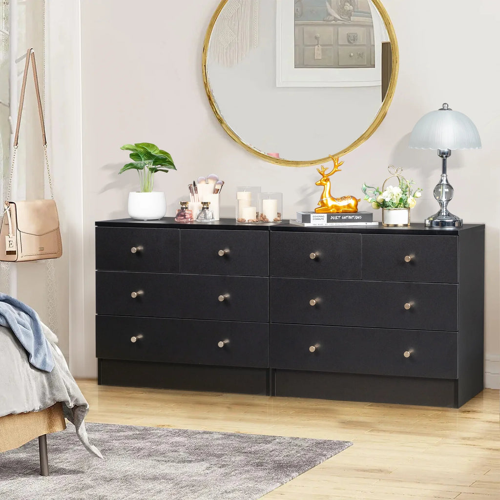 White 7 Drawer Wood Dresser Y203176